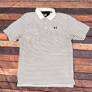 Mens Under Armour Heat Gear Loose Polo Golf Tennis Shirt